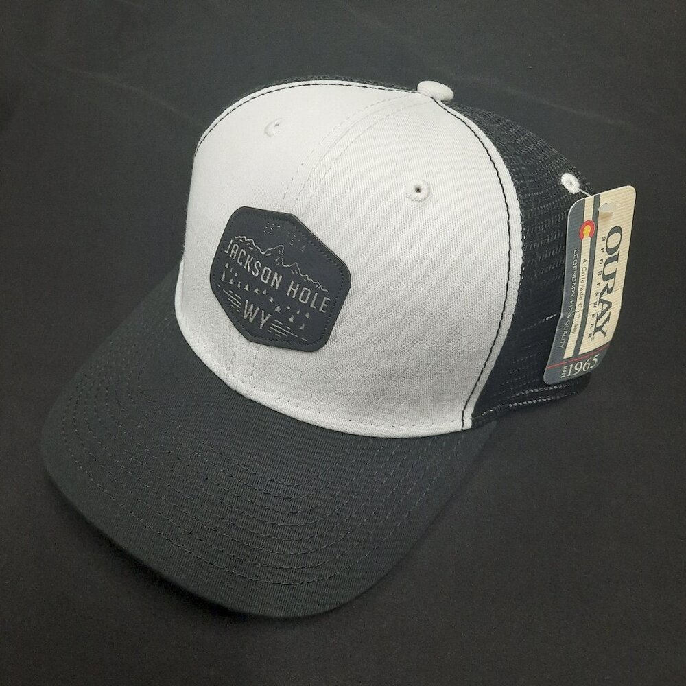 Ouray Sportswear Jackson Hole WY Snapback Trucker Hat OOP Colorado Gorpcore
